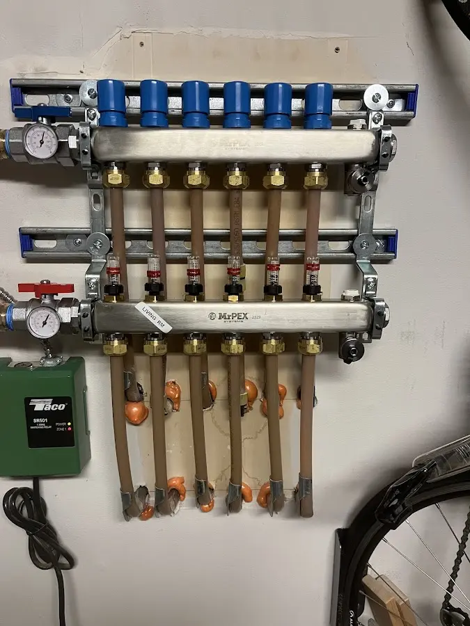 Plumber performing Gas Leak Detection at a residential property in Ridgewood